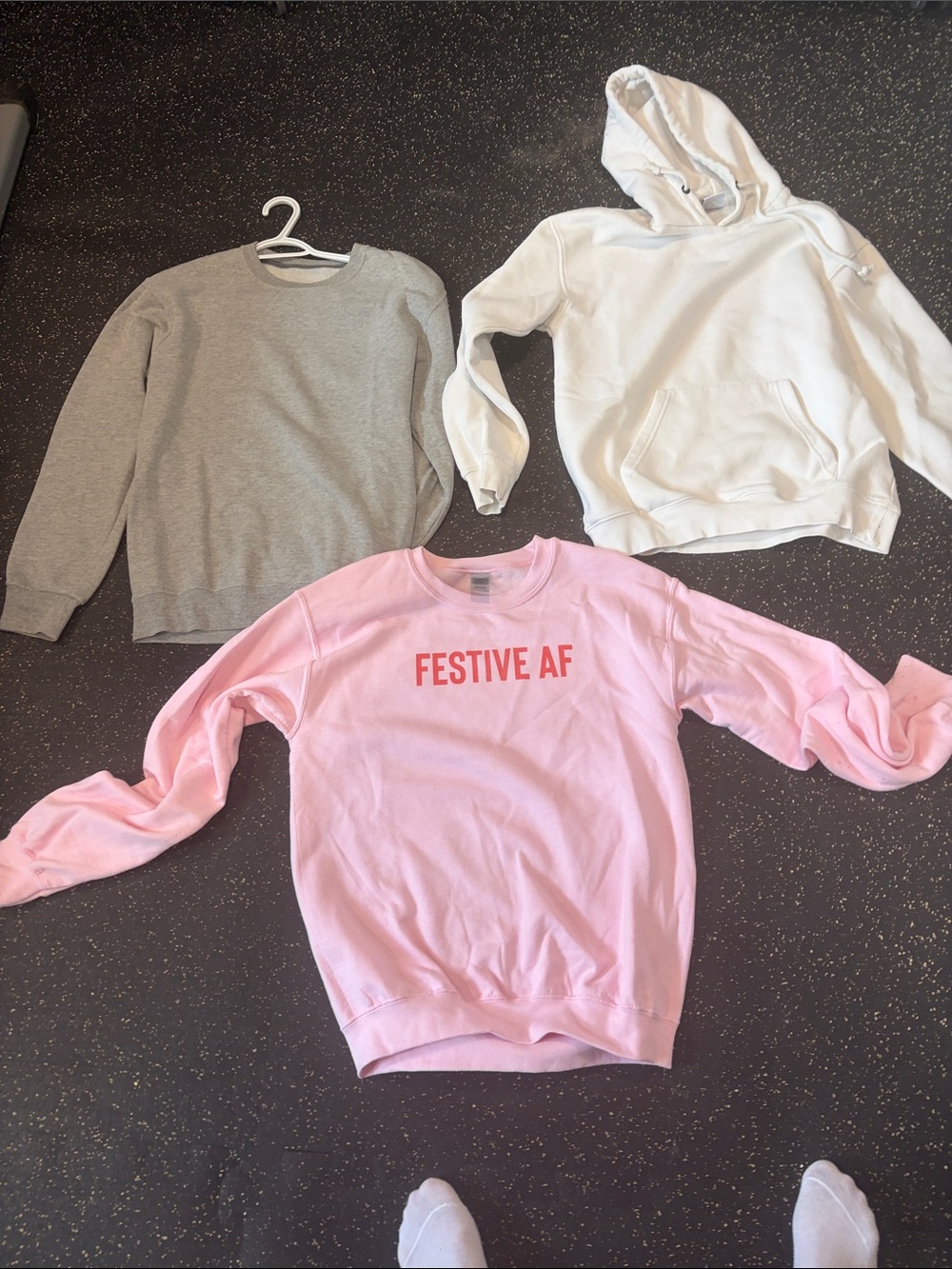 Pink 'Festive AF' Crewneck Sweatshirt - Women